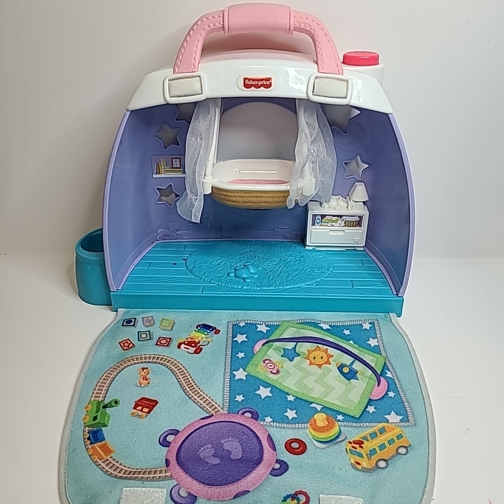 Fisher-Price Little People Cuddle & Play Baby Nursery Carry Playset CASE ONLY